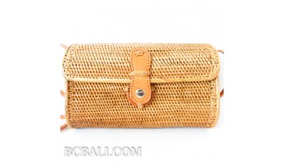 women handbag purses long handle leather ata hand woven grass clutch 